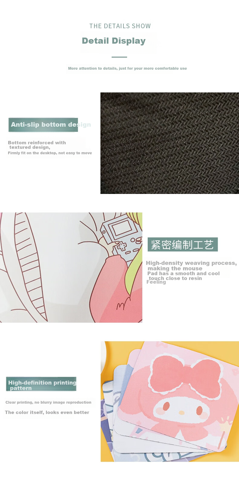 Juyingfeng Mouse Pad, Small Size, for Office And Home Use, Creative Cartoon Design, Add-On Item, Portable, Non-Slip, Washable, Personalized Gaming Mouse Pad, 26*21cm, Mecha Girl Design, Small Size 3