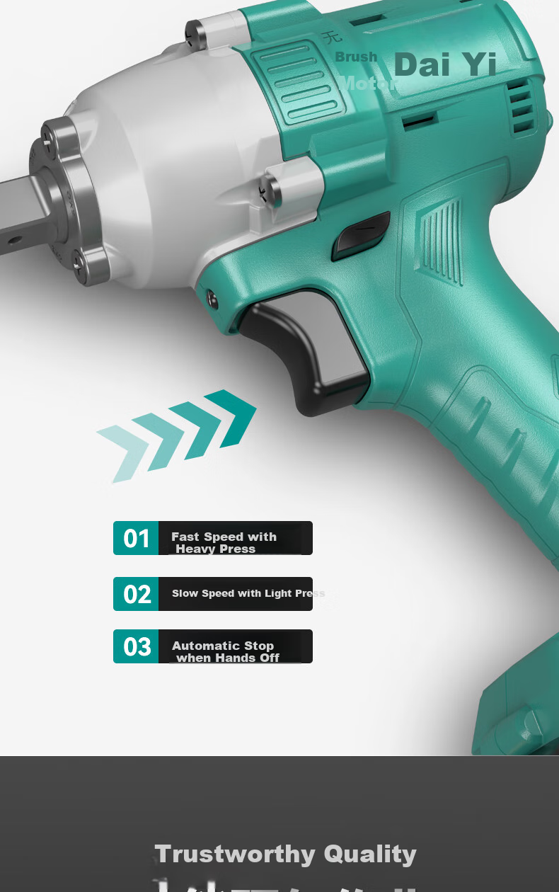 Dayi Electric Wrench, Lithium Battery Brushless Wrench, A3 Lithium Battery Rechargeable Impact Wrench, Air Gun, Genuine Product, 2106G-5 8