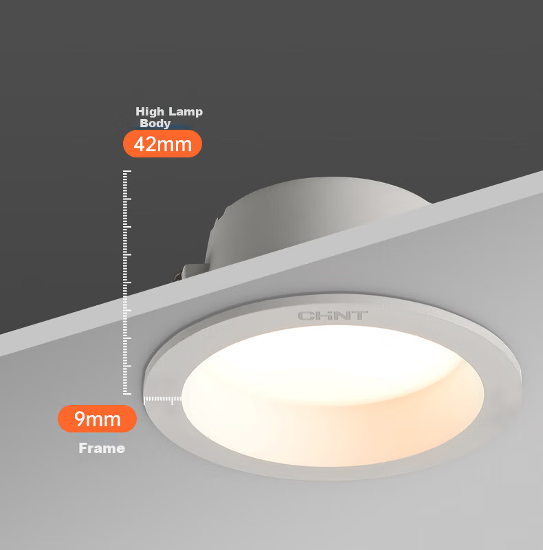 CHNT LED Anti-Glare Recessed Downlight for Living Room Bedroom Corridor 5W Tri-Color Light 75-85mm Cutout 10-Pack 11