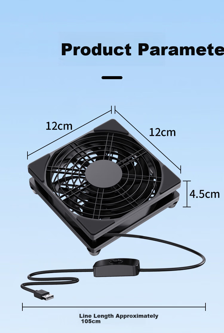 NVV Router Cooling Fan, Optical Modem TV Set-Top Box Cooling Base, Quiet Fast Cooling USB Cooling Fan Bracket Cooler NZ-CB1 10
