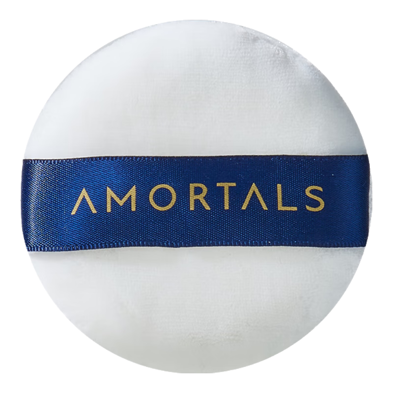 AMORTALS Velvet Feather Lightweight Face Powder Puff Large Size Loose Powder Puff Non-Absorbent Makeup Tool