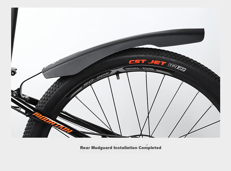 Siwangongli Mountain Bike Mudguard, Bicycle Front Mudguard, Fully Enclosed Bicycle Rear Wheel Mudguard, Universal Accessories Set 10