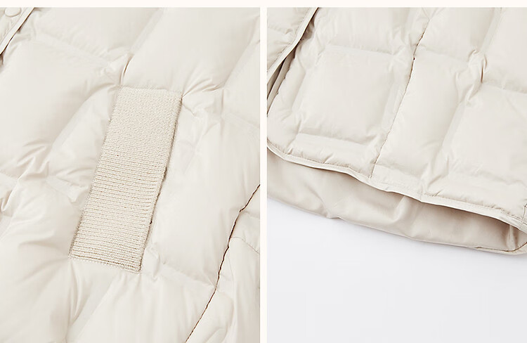 Dme [Puff Lover] 25 Winter Cloud 90% Duck Down Matte Horizontal Knitted Slimming Bread Women's Down Jacket 23