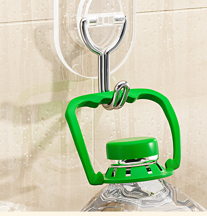 Baicaoyuan Strong Adhesive Hook Stainless Steel No-Drill Heavy Duty Transparent Wall-Mounted Hook for Dormitory Kitchen Bathroom 6