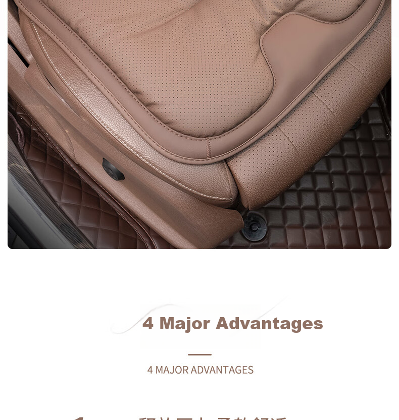 Fanyejia Luxury Car Seat Cushion, All-Season Universal Single-Piece Seat Cover, Specially Designed for Mercedes-Benz And BMW, Breathable Car Seat Pad 2