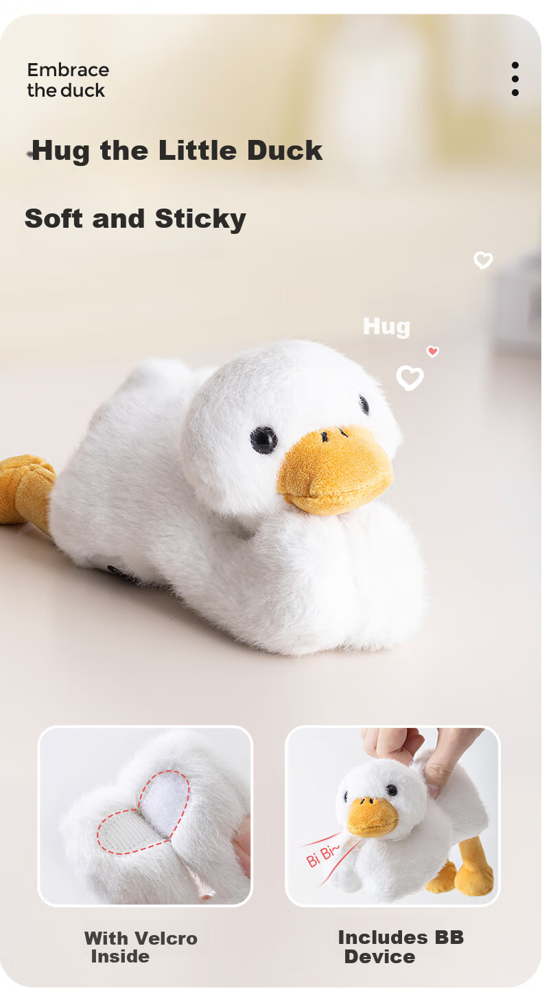 HUILE TOYS Infant Plush Toys, Talking Duck Comforting Doll, Learning to Speak, Birthday Gift 10