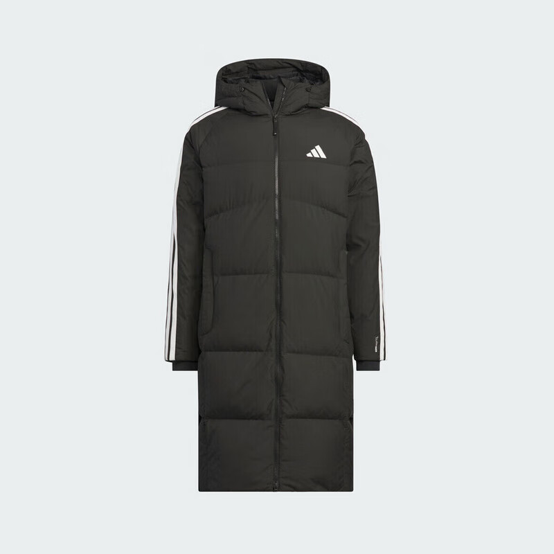 Adidas Men's Sports Style Series 3S L DOWN JKT Long Down Jacket KC2498 Black 2XL 4