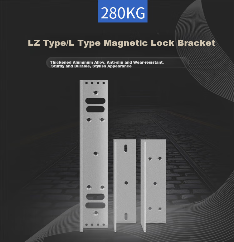 GSgushangGSON Access Control Magnetic Lock, L-Shaped Supporting Bracket, Access Control System Equipment 1