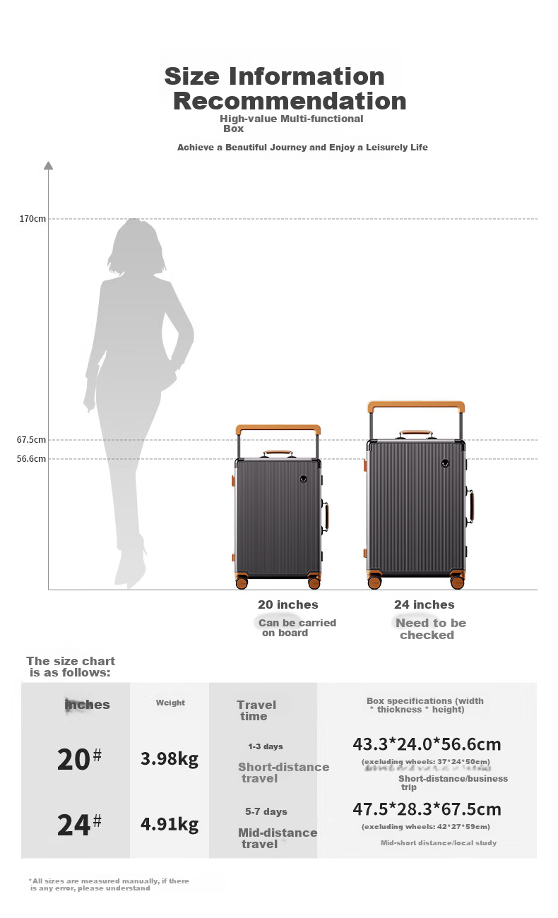 Navigare Italian Small Sailboat Luggage, 24-Inch Aluminum Frame Suitcase, Large Capacity Trolley Case for Men And Women, Password Lock Suitcase 7