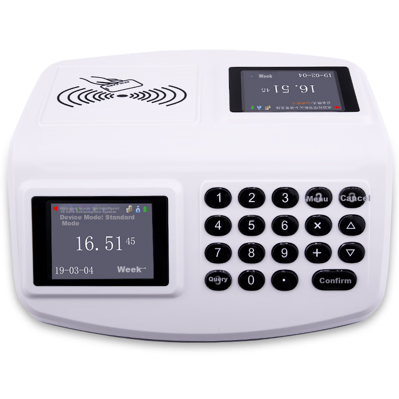 Weirong L1C Cafeteria Card Payment Machine, Canteen Restaurant IC Card Charging Meal Card Vending Machine, Factory School Meal Card Payment Machine, High-Definition Color Scree