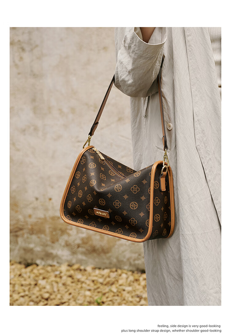 Aokang Women's Bag 2025 New Trend Retro Vintage Small Square Bag Lightweight Luxury Versatile Crossbody Shoulder Bag Birthday Gift for Girlfriend 2