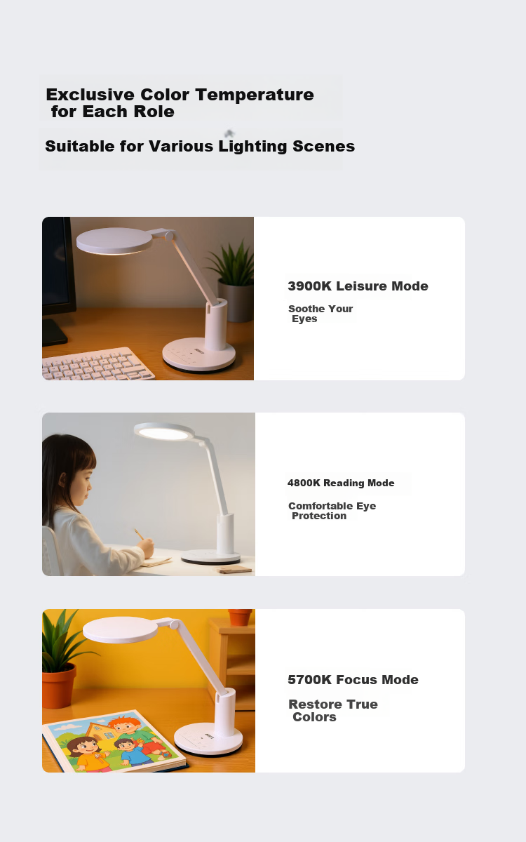 Haoshili National AA-Grade Desk Lamp, Student Eye Protection Lamp, Children's Reading And Writing Lamp, Bedroom And Desk LED Light, TG035 6