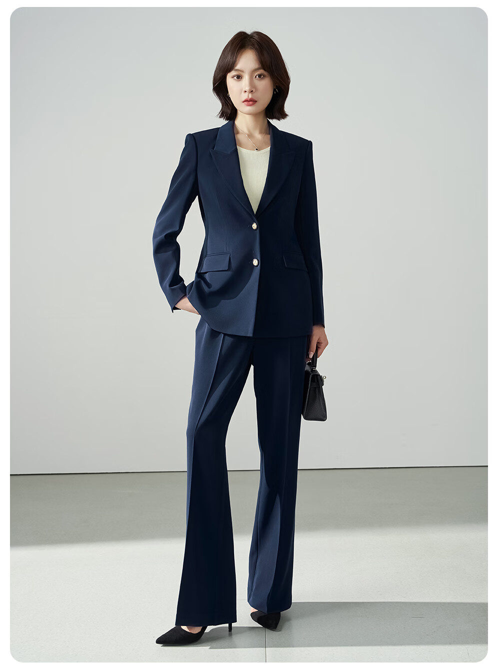 Miss Bird Women's Winter Suit Set Professional Interview Formal Workplace High-End Commuter Blazer Jacket 5