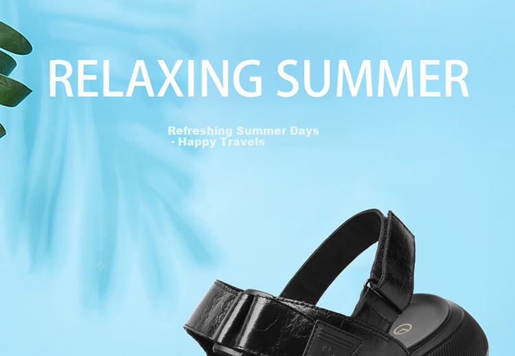 Goldlion Sandals for Men, Fashionable And Stylish Casual Shoes, Summer Outdoor Beach Shoes G542420029AAF Black Size 38 1