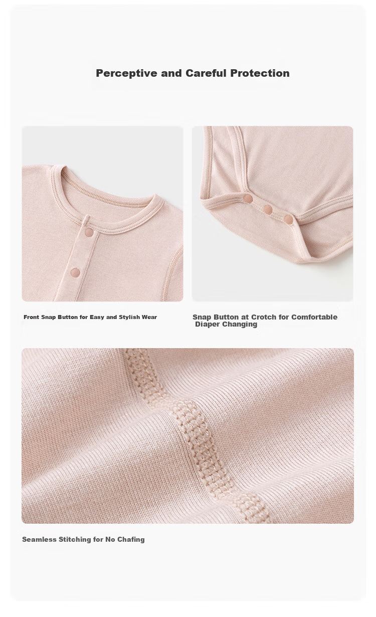 Babylove [Zongxiangsi Rou] Infant Onesie, Spring And Autumn Wool Home Romper, Baby Boy And Girl Triangle Bodysuit Sleepwear 6