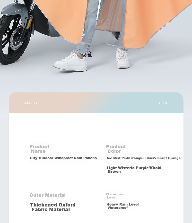 Beimei Electric Scooter Raincoat, Long Full-Body Storm Protection, Thickened And Enlarged, for Men And Women, Adult Motorcycle And Electric Bicycle Specific Rain Poncho 13