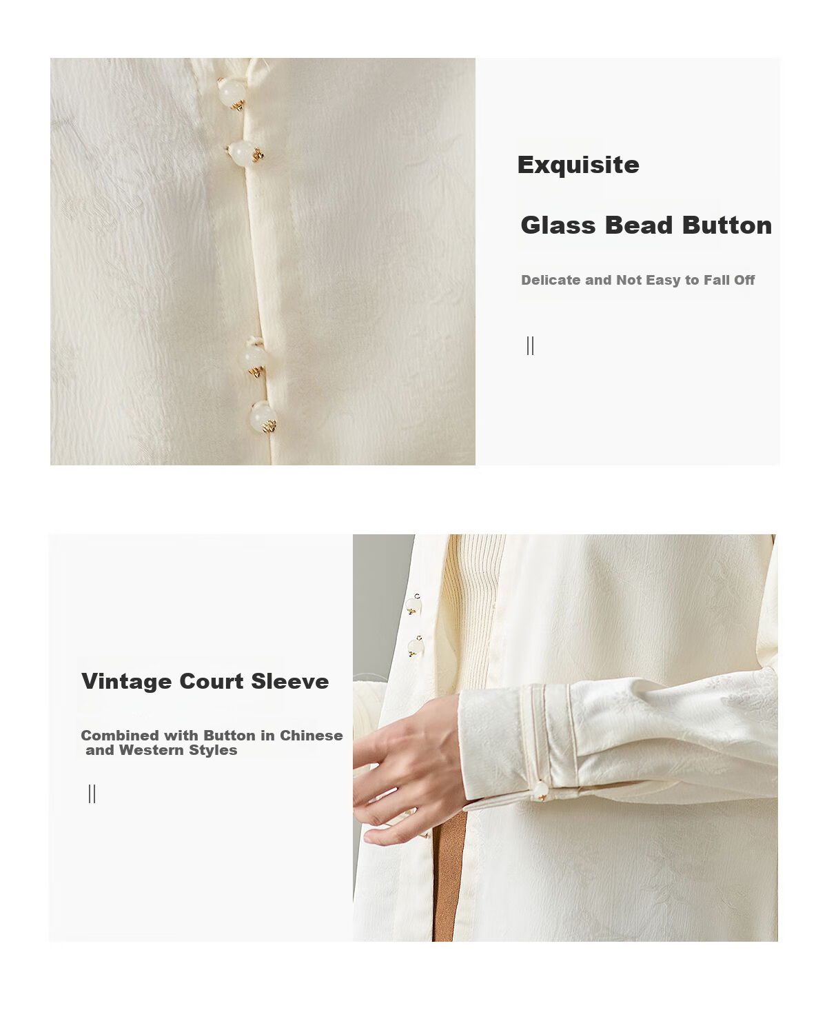 Chushen Spring And Autumn New Chinese-Style Long-Sleeve Shirt for Women, Suitable for New Year's Party Outfit, Oriental Minimalist Luxury Style Blouse Top S143C2003 6