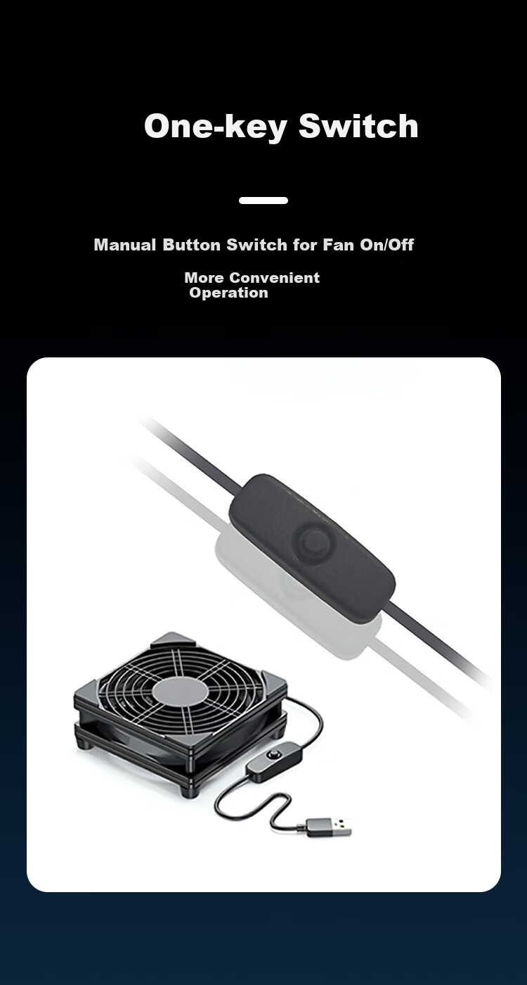 NVV Router Cooling Fan, Optical Modem TV Set-Top Box Cooling Base, Quiet Fast Cooling USB Cooling Fan Bracket Cooler NZ-CB1 9