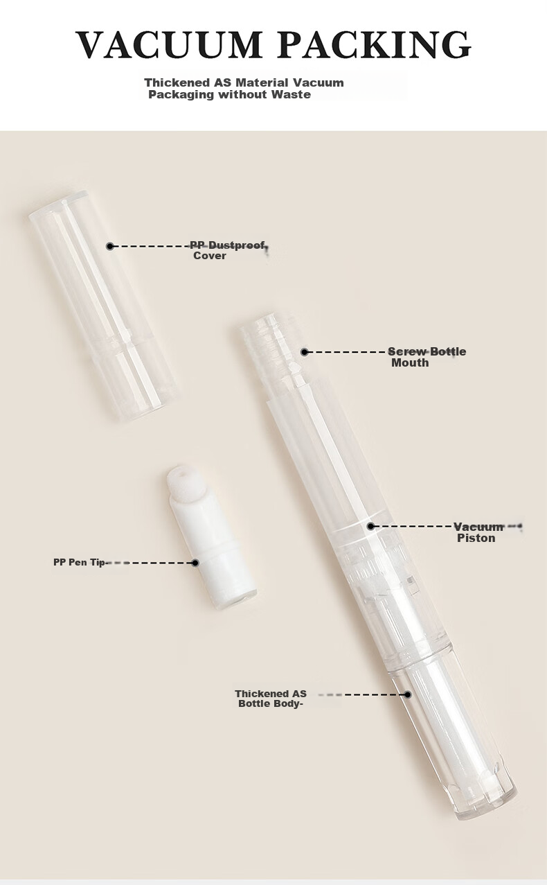 Chense Dispensing Pen, Push-Type Vacuum Travel Portable Sample Foundation, Cosmetics, Lotion, Eye Cream, Anti-Oxidatio 11