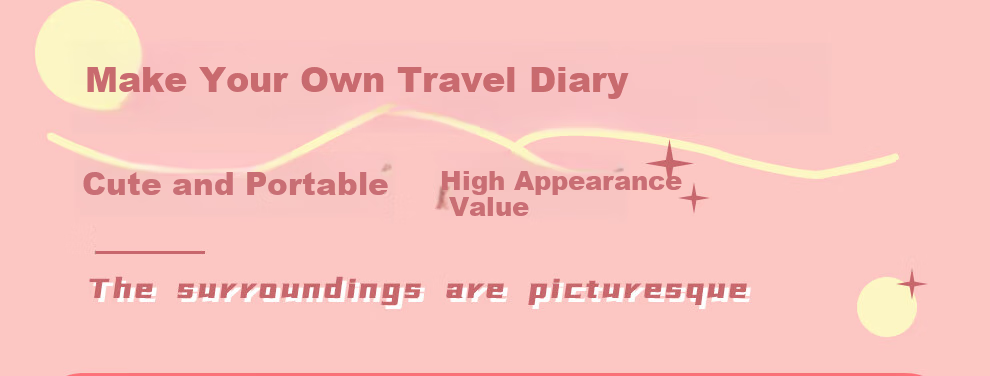 Faramon Travel Stamp Collection Notebook A5, Handbag Stamp Book, Museum Stamp Collection Album, Travel Record Blank Notebook, Check-In Journal, Scenic Spot Visit Book, Pink 3