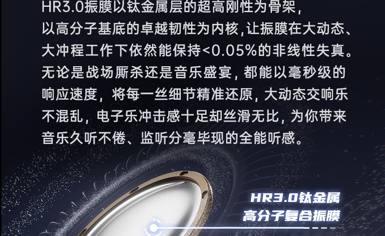 IKF VP5 Over-Ear Wired Headphones High-Fidelity HiFi Sound Fully Closed Monitoring Studio Recording Gaming FPS Mic Computer Mobile Universal 9