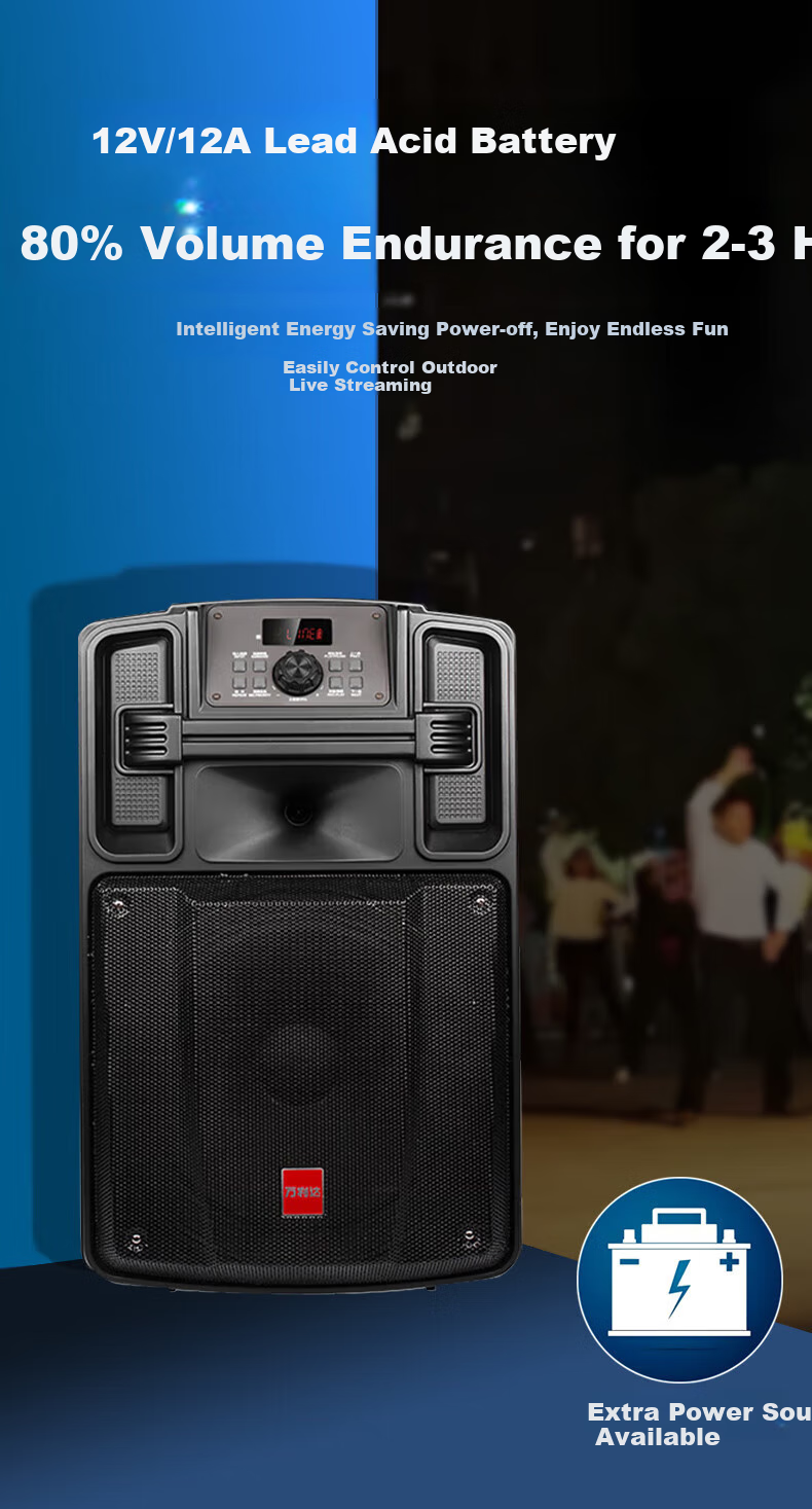 Malata M+9295 Outdoor Acoustic Guitar Folk Acoustic Instrument Amplifier Square Dance Performance Speaker Wireless Bluetooth Home Trolley Speaker 10-Inch OTG Lossless Live Streaming 4