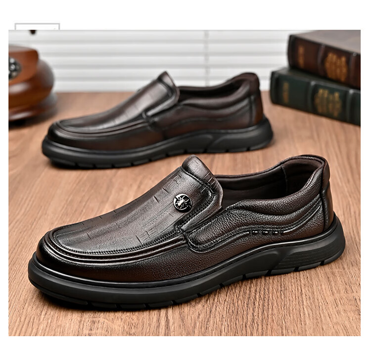 Spider King Men's Shoes 2025 Autumn Winter New Lambskin Soft Breathable Business Casual Dad Shoes Brown Size 40 14