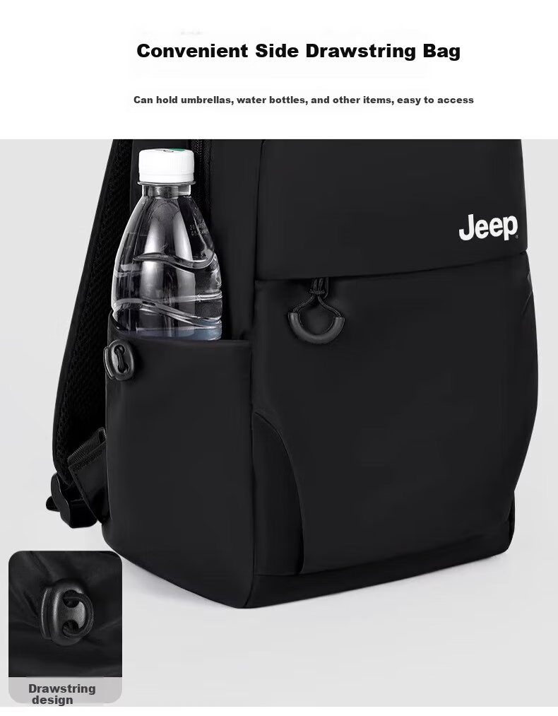 JEEP Backpack for Men, Lightweight Outdoor Hiking Bag, Casual Commuter Backpack for College Students, Portable Short-Trip Travel Bag 5