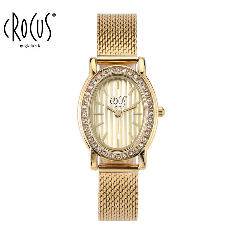 CROCUS BY GK BECK Women's Minimalist Steel Band Mechanical Watch Luxury Quartz Watch Gift for Christmas New Year