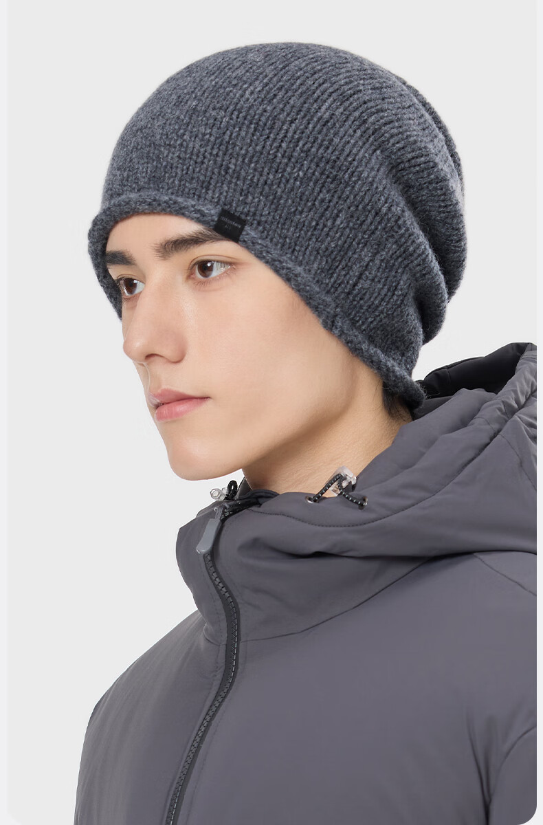 MISSION UV Pure Wool Warm Headband Unisex Knitted Beanie Autumn Winter Outdoor Mountaineering Hiking Running Hat 6