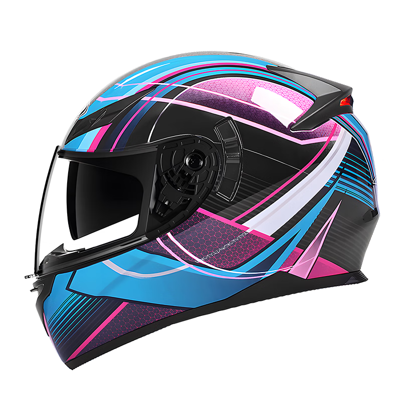AD Motorcycle Helmet 3C Certified Unisex Winter Warm Anti-Fog Full Face DOT Standard New National Standard Class A Four-Season Electric Scooter Safety Helmet K3 Black Phantom