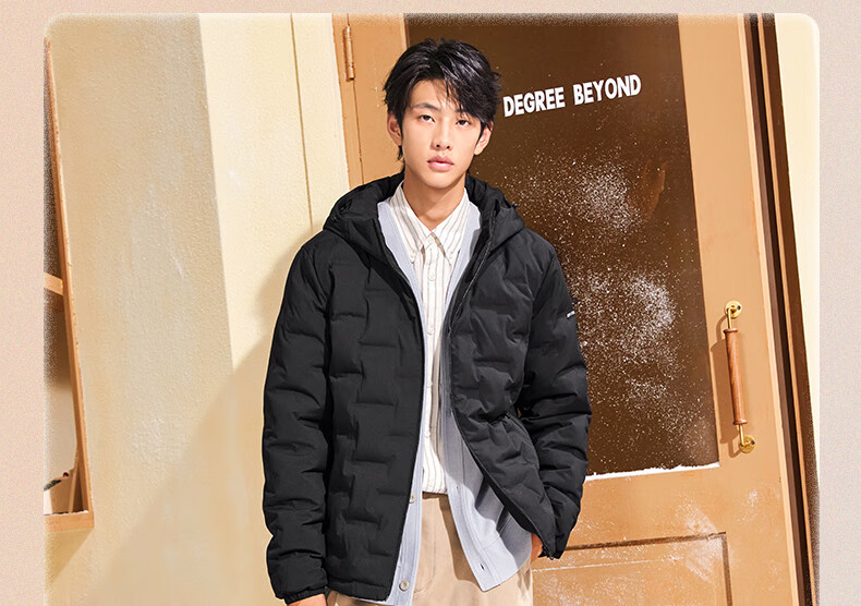 361° Men's Autumn Winter New Three-Proof Hooded Sports Casual Cold-Resistant Down Jacket 652544303-3 13