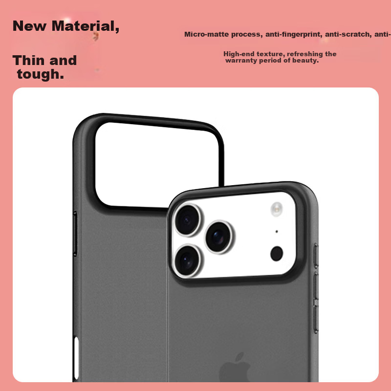Чехол Snowkids для iPhone 17 Pro Max, ультратонкий, полуматовый, полупрозрачный, противоскользящий, противоударный, защита от отпечатков пальцев, полное покрытие, мягкая оболочка, модный минималистичный защитный чехол, не окисляющийся, полупрозрачный белый