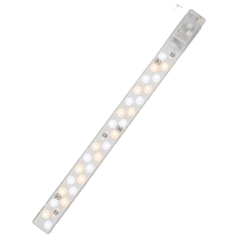 NVC LED Strip Replacement Light Panel Magnetic Adsorption Strip Ceiling Light Tube High Wattage Retrofit Strip 12W Tri-Color Light [Ra90 Color Rendering]