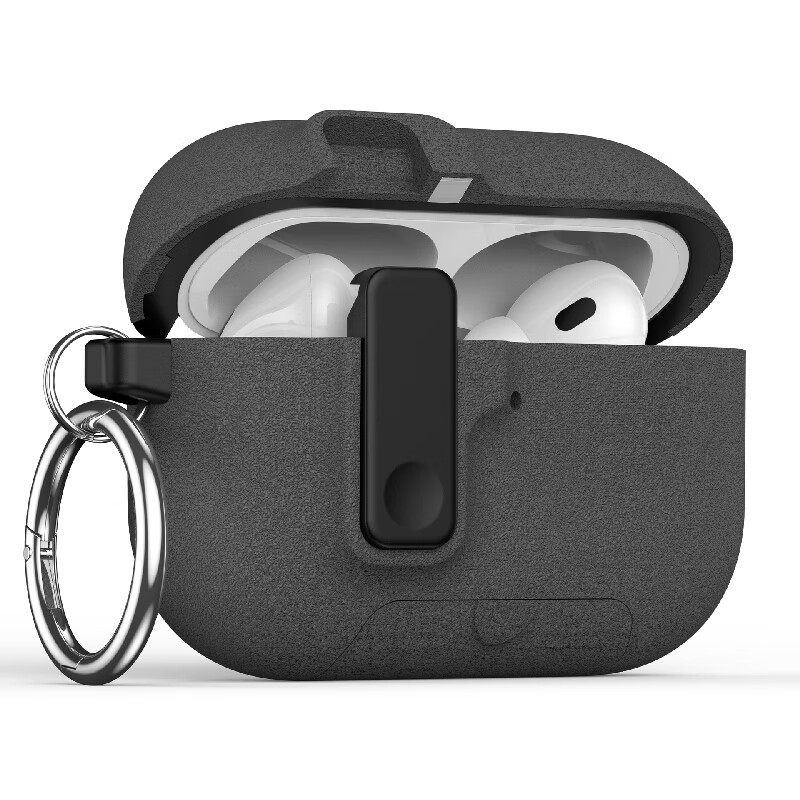 Чехол PENGGU для Apple AirPods Pro 3, силиконовый, с защитой от падения, серый