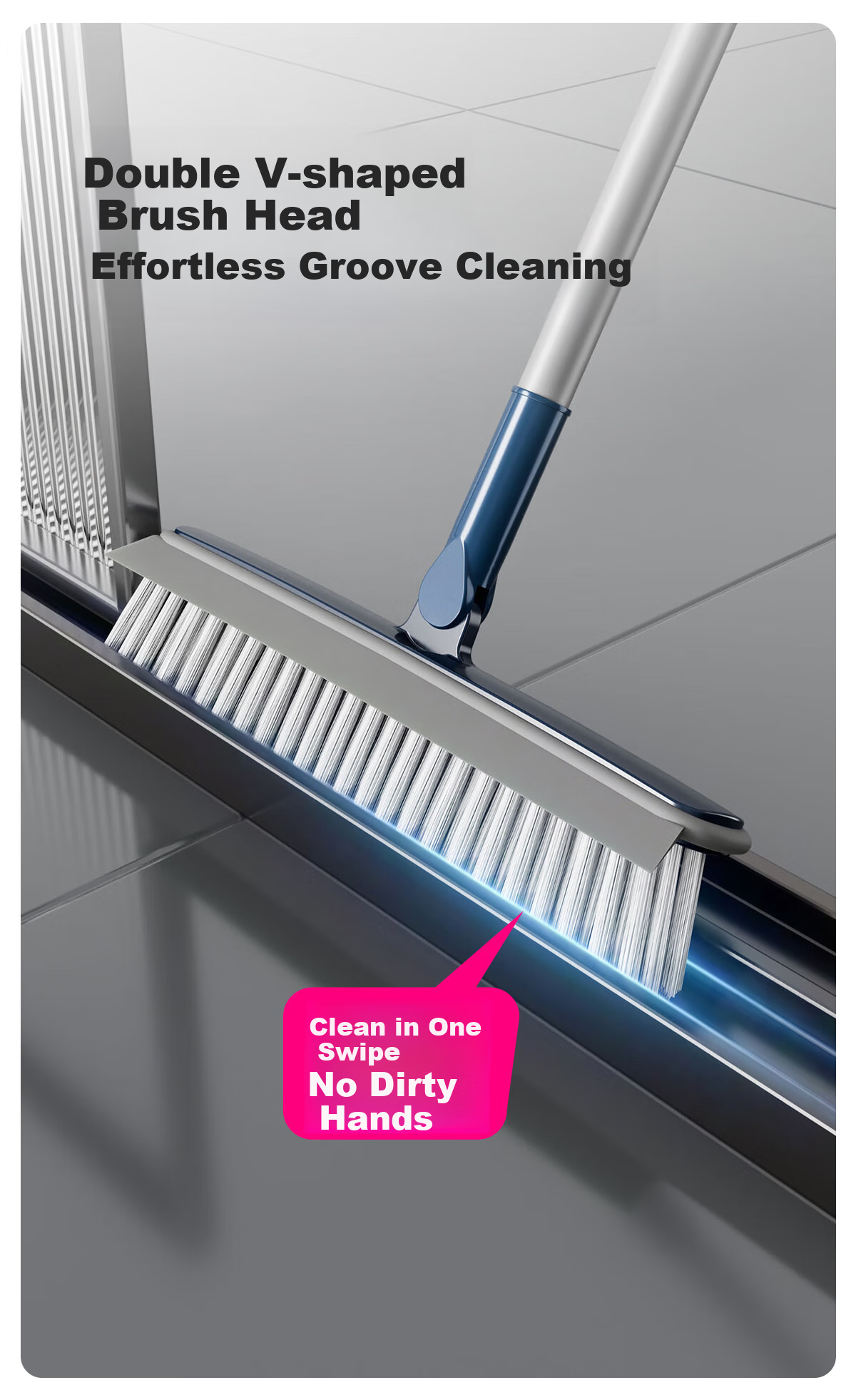 Sulida Multi-Purpose Cleaning Brush for Bathroom, Toilet, Floor, Gaps, Tiles And Walls - No Dead Angles, Cleaning Tool 9