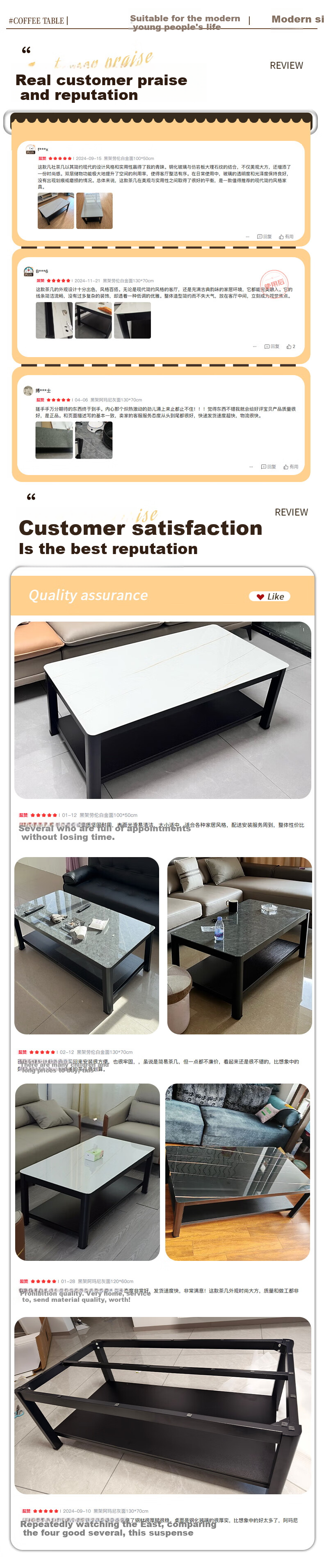 Fanshe Coffee Table, Living Room Tea Table, Office Coffee Table, Small Apartment Glass Sofa Table, Modern Minimalist Tea Table 4