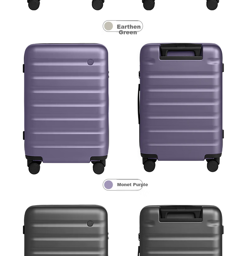 90Fen Luggage, 28-Inch Rhine River Pro Suitcase, Large Capacity Travel Case with Quiet Wheels And Password Lock, Dark Night Black 23