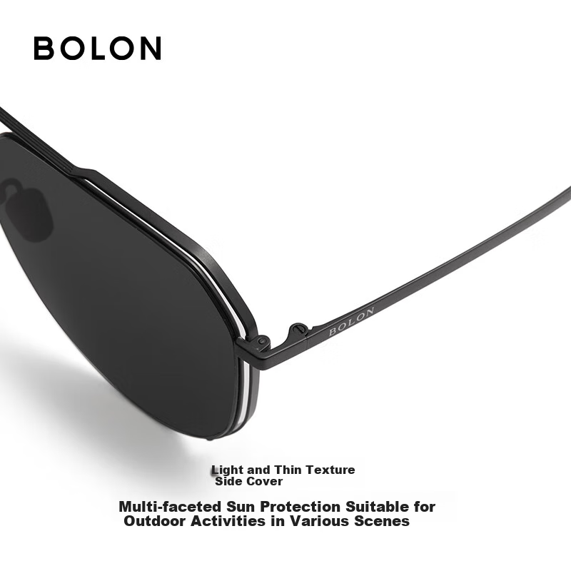 BOLON Sunglasses, Polarized Driving Fishing Sun Protection Glasses for Men, Toad-Shaped Glasses, Gift for Boyfriend, Trendy BL8122 D11