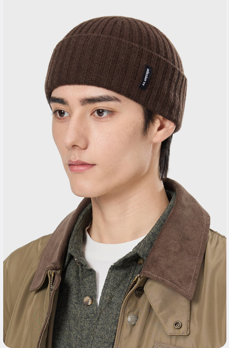 MISSION UV Pure Wool Warm Knit Beanie Cap Winter Outdoor Cold Weather Hat for Men 7