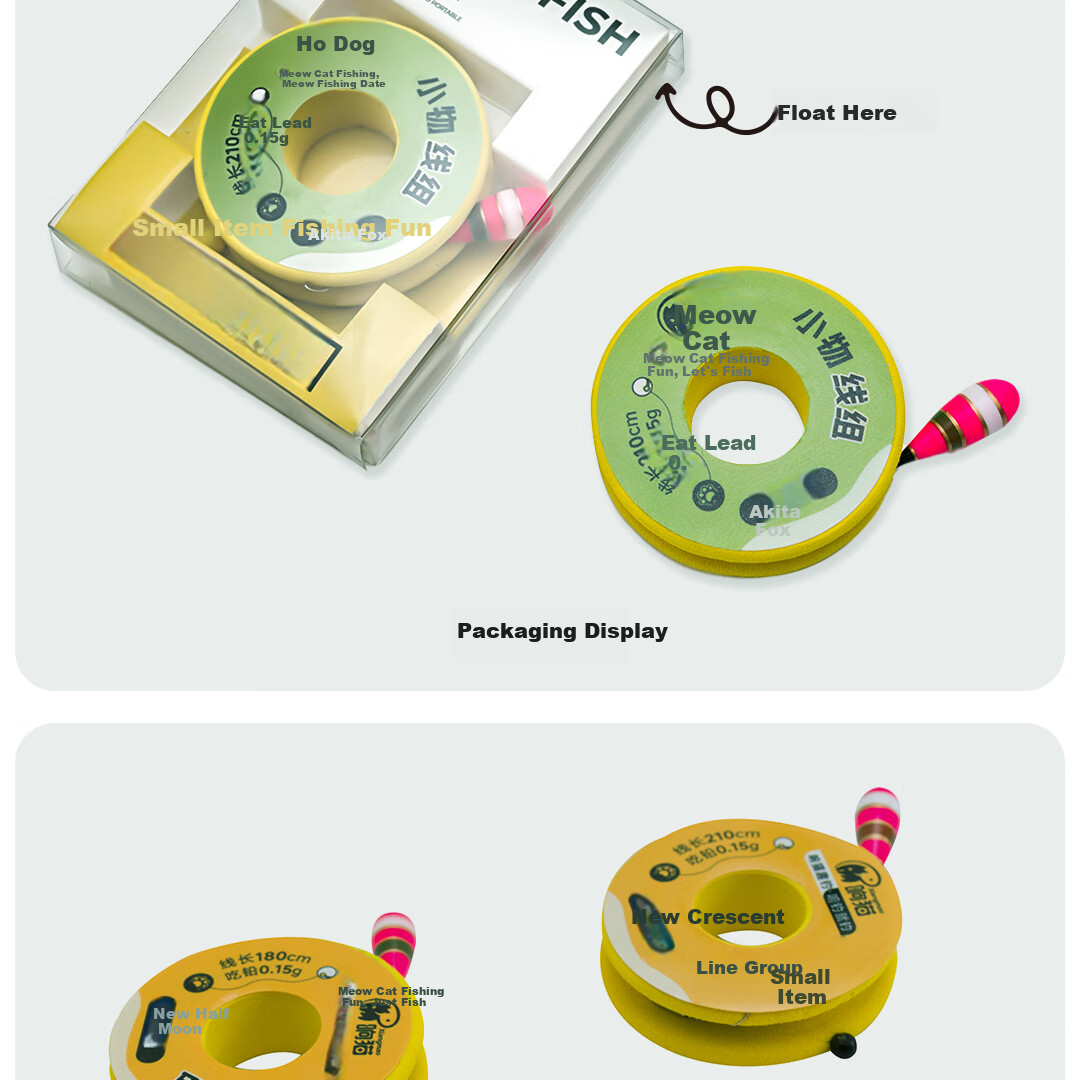 Xiangmao Fishing Line Set for Small Bait, Baition Carp Fishing Hook Line, Small Bait Float Set, Finished Product Stream Fishing Line Set 16