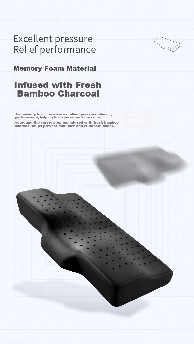 JAGO Ergonomic Pillow with Memory Foam, Cervical Spine Protection, Home Sleep Aid, Slow Rebound Comfortable Sleeping Pillow 7