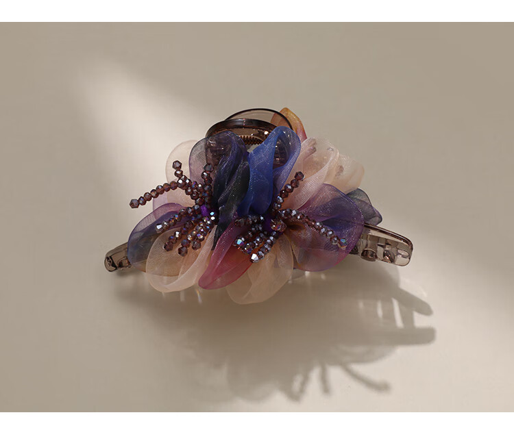 CHIMERA Handmade 3D Gradient Flower Hair Claw Elegant Hair Clip for Women Birthday Gift 9