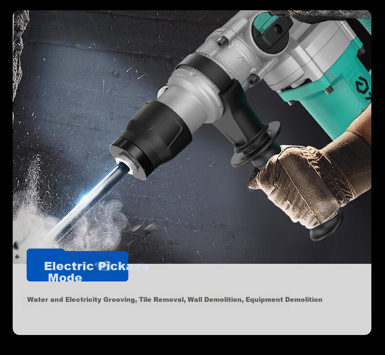Dayi Electric Hammer, Impact Drill, Concrete Chisel, And Electric Drill Three-In 1050W Power Tool, 6631 Electric Hammer 6