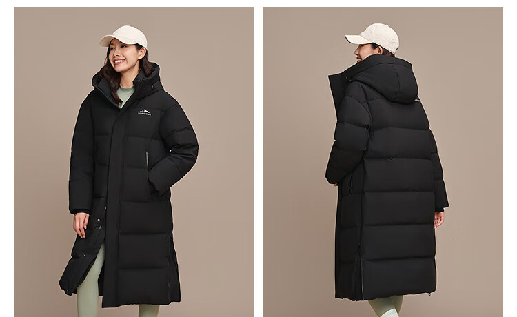 BOSIDENG 25th Anniversary Couples' Extra Long Over-the-Knee Thickened Hooded Down Puffer Coat Same Style as Theater Big Quilt Jacket 1