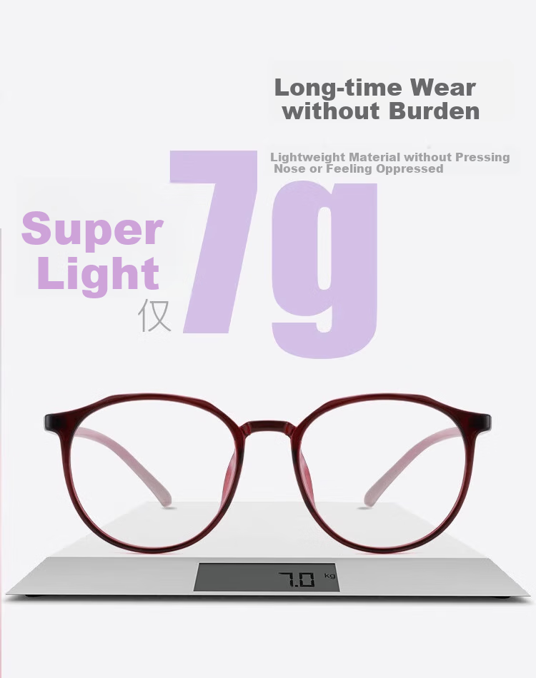 Nianqingtai Women's Fashionable Full-Frame TR90 Comfortable High-Definition Ultra-Light Imported Reading Glasses D686 + 300 Degrees 2
