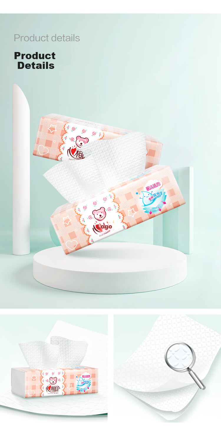 Mind Act Upon Mind Baby Series Facial Tissues, 3-Ply, 120 Sheets Per Pack, 3 Packs, DT1120 4
