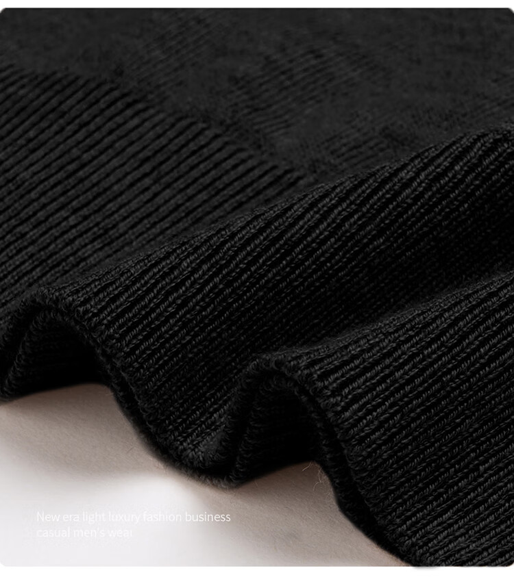 JEEP Men's Autumn Winter Warm Knit Sweater Inner Layer Top Dark Gray 3XL 2