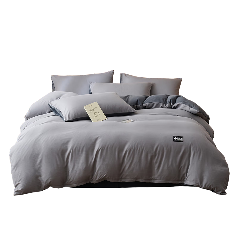 Grace Single Quilt Cover A-Class Antibacterial Skin-Friendly Student Single Quilt Cover Core Cover Ink Pine Gray 220*240cm