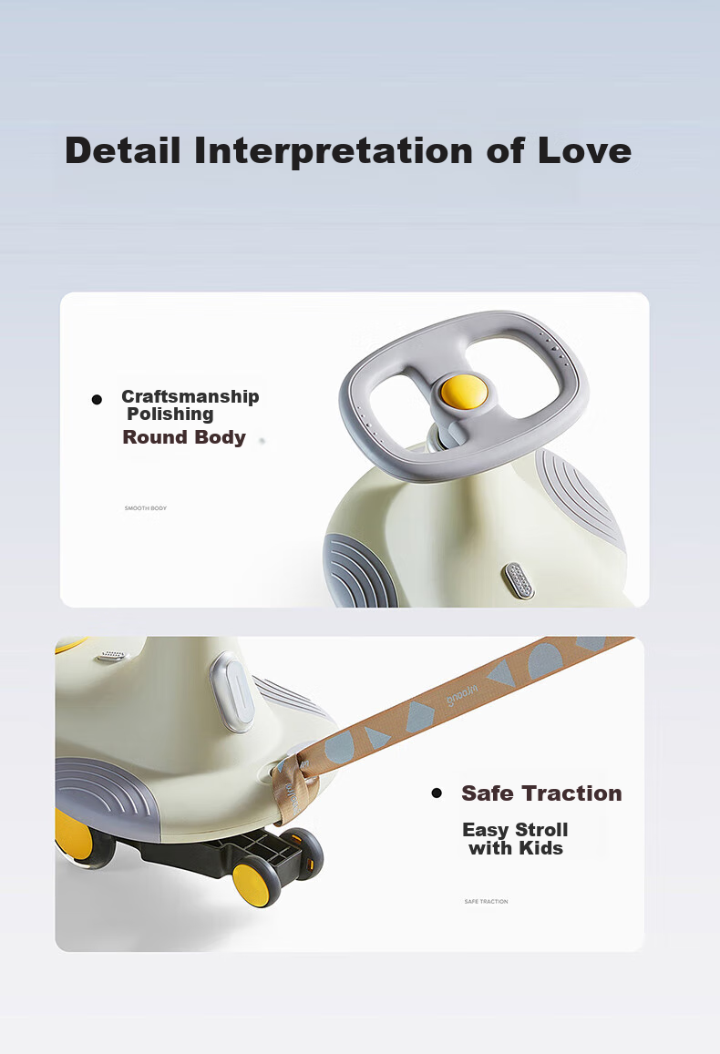 Manlong Peanut Twist Car, Anti-Rollover Gift, Toy for Children 1-3 Years Old, Birthday Present for Boys And Girls 10